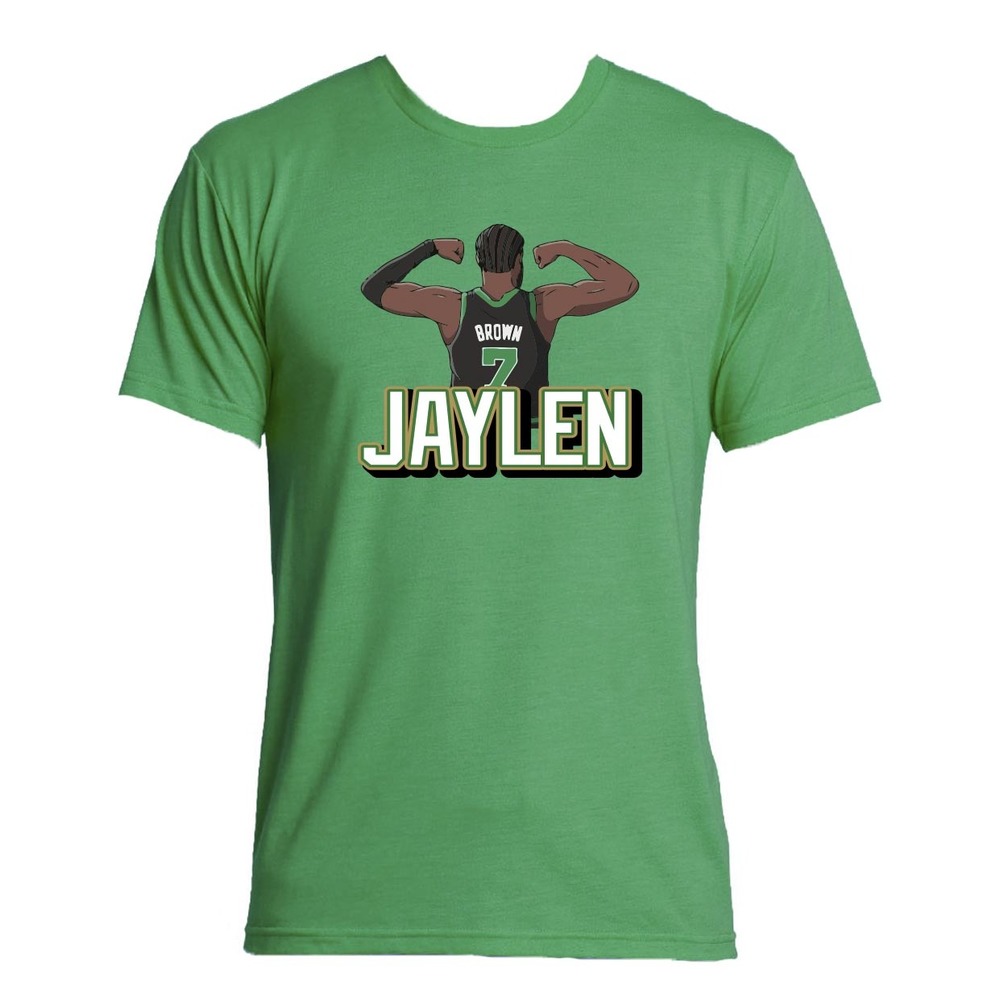 TRIBLEND Boston Jaylen Brown Boston Celtics Shirt T-Shirt